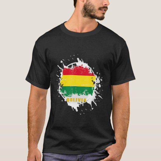 Bolivia spatten t-shirt (Voorkant)