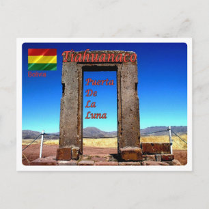 Bolivia - Tiahuanaco - Puerta de la luna - Briefkaart