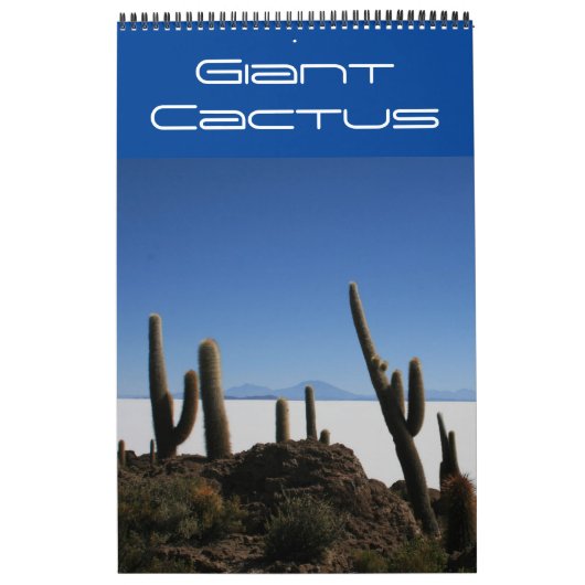 bolivia van reuzencactus kalender (Hoes)