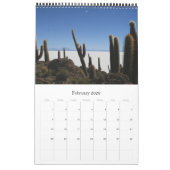 bolivia van reuzencactus kalender (Feb 2026)
