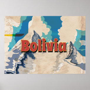 Bolivia Vintage Reisposter Poster