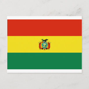 Bolivia vlag BO Briefkaart