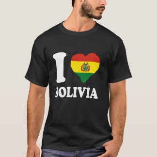 Bolivia Vlag Boliviaanse Trots Ik Hou van Bolivia T-shirt
