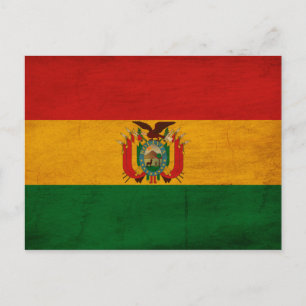 Bolivia vlag briefkaart