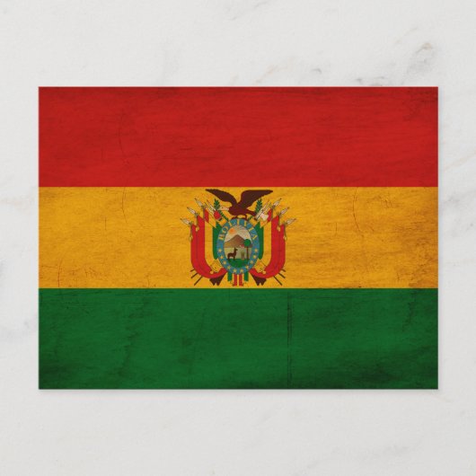 Bolivia vlag briefkaart (Voorkant)