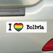 Bolivia vlag bumpersticker (Op auto)