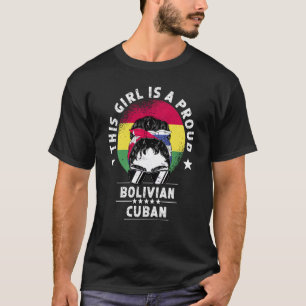 Bolivia vlag Cuba Groene vrouwelijke priester T-shirt