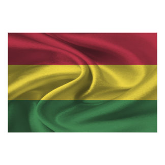 Bolivia vlag foto afdruk