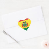 Bolivia vlag hart sticker (Envelop)
