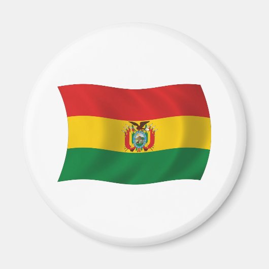 Bolivia Vlag Magnet Magneet (Voorkant)