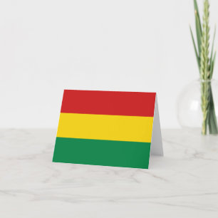 Bolivia Vlag Notitiekaart