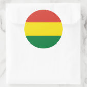 Bolivia vlag ronde sticker (Tas)