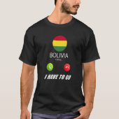 Bolivia Vlag Souvenir Bolivia roepen op tot callin T-shirt (Voorkant)