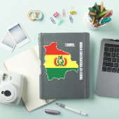 Bolivia Vlaggenkaartsticker Sticker (iPad Cover)