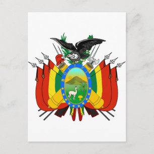 Bolivia wapenschild BO Briefkaart