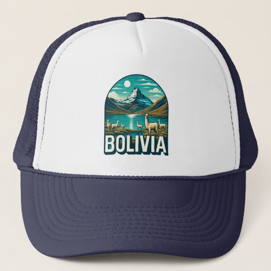 Bolivia Zuid-Amerika Trucker Pet (Voorkant)