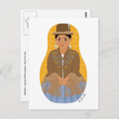 Boliviaans, Aymara Matryoshka Briefkaart (Voorkant / Achterkant)