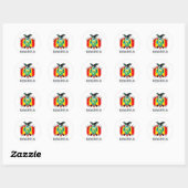Boliviaans embleem ronde sticker (Vel)