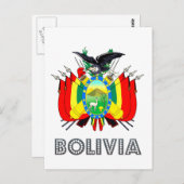 Boliviaans Emblem Briefkaart (Voorkant / Achterkant)