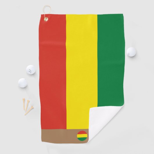 Boliviaanse vlag en Bolivia monogrammen / golfhand Golfhanddoek (Insitu)