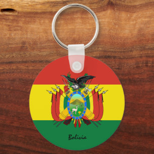 Boliviaanse vlag en Bolivia vakantie, patriotten/s Sleutelhanger