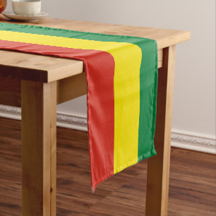 Boliviaanse vlag en sportventilatorhuis, decor/Bol Korte Tafelloper