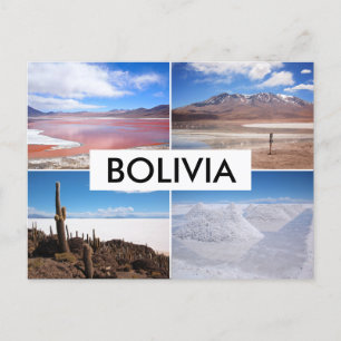 Bolivie Cartes postales de collage Salar de Uyuni