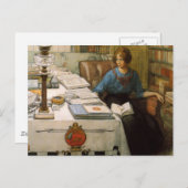 Bolla in de bibliotheek briefkaart (Voorkant / Achterkant)