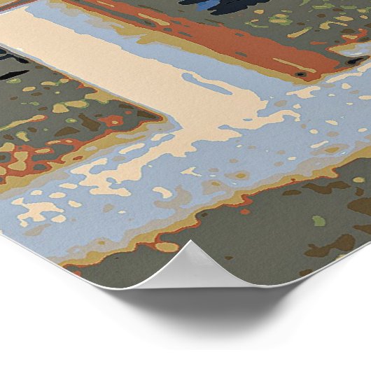 Bollards Geelong Oceanfront Poster (Hoek)