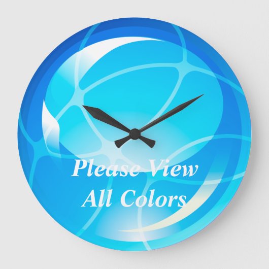 bollen 1-10 wandklokken grote klok (Voorkant)