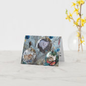 Bollen aan Kerstboom Kaart (Gele Bloem)