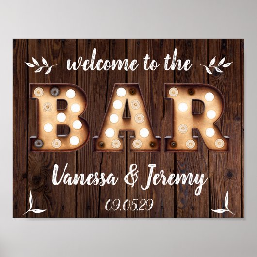 bollen barteken poster (Voorkant)