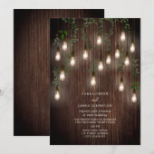  bollen Botanische Rustige Wood Weddenschap Kaart (Voorkant / Achterkant)