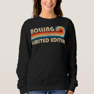 BOLLING Achternaam Retro Vintage 80s 90s Verjaarda Trui