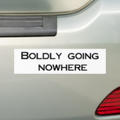 Bolly Going Nowhere Bumpersticker (Op auto)