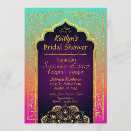 Bollywood Arabian Nights bruids Douche Uitnodiging