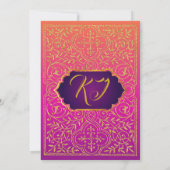 Bollywood Arabian Nights Invitation de la douche n (Dos)