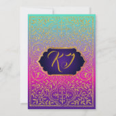 Bollywood Arabian Nights Invitation de la douche n (Dos)