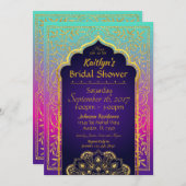 Bollywood Arabian Nights Invitation de la douche n (Devant / Derrière)
