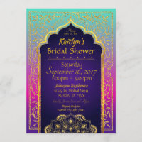 Bollywood Arabian Nights Invitation de la douche n