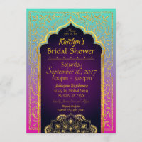 Bollywood Arabian Nights Invitation de la douche n