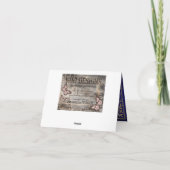 Bollywood Arabian Nights Merci Carte Note (Dos)