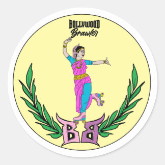 Bollywood Brawler - Derby Meisje Ronde Sticker