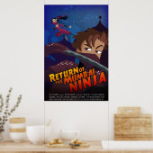Bollywood Wannabe Ninja Poster (Keuken)