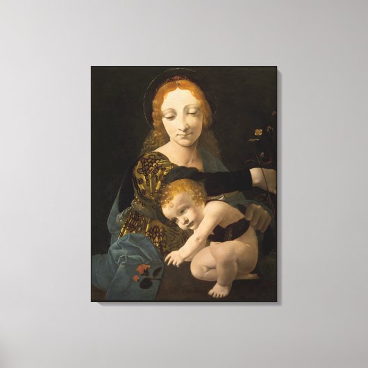 Bolmensenhandelio Madonna van het Roos CC0334 XL Canvas Afdruk (Voorkant)