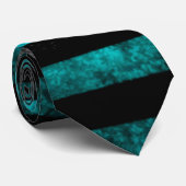 BOLO Blue Steampunk Grunge Stripes Satijn Stropdas (Opgerold)