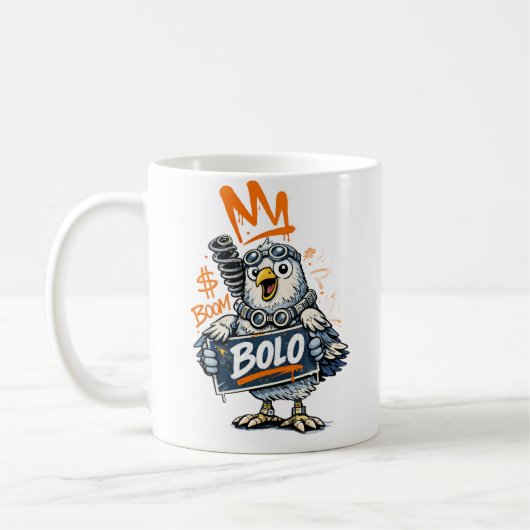 Bolo Graffiti Bird Mug Koffiemok (Links)