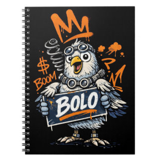 Bolo Graffiti Bird Spiral Notebook Notitieboek