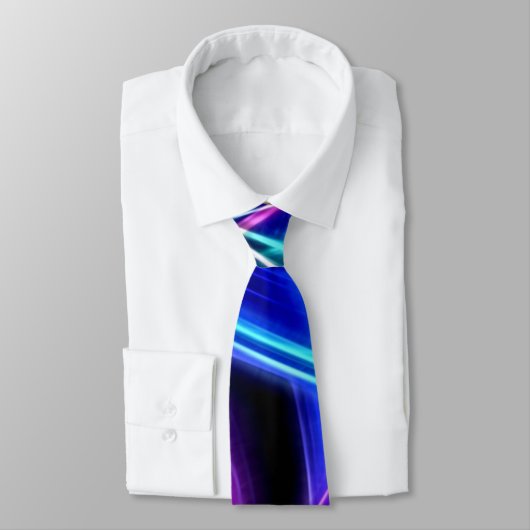 BOLO Mannen Turbo Abstract Satin Power Stropdas (Gebonden)
