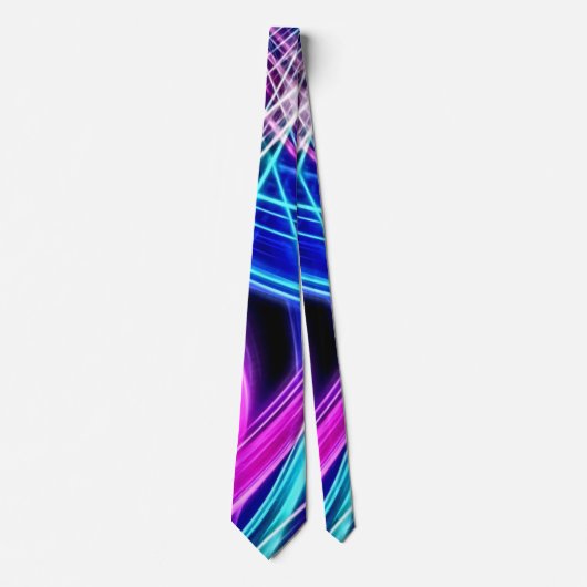 BOLO Mannen Turbo Abstract Satin Power Stropdas (Voorkant)